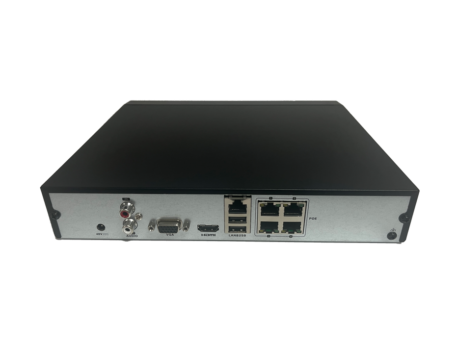 NVR-104MH-C/4P(D) HiLook 4 channel 8MP 4K POE NVR recorder H.265 40Mbps