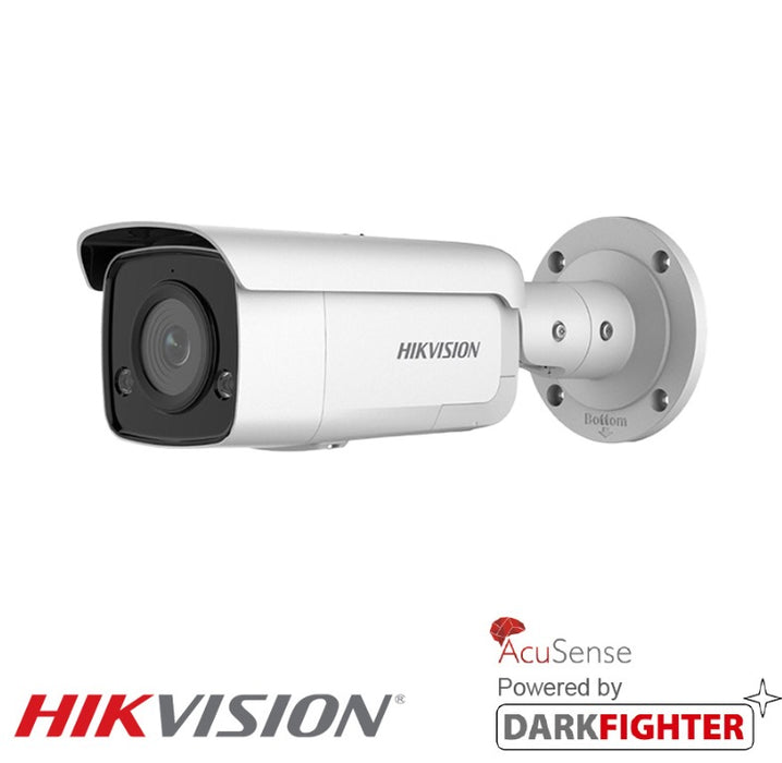 Hikvision 4MP DS-2CD2T46G2-ISU-SL 2.8mm AcuSense Strobe Light and Audible Warning Fixed Bullet Network Camera