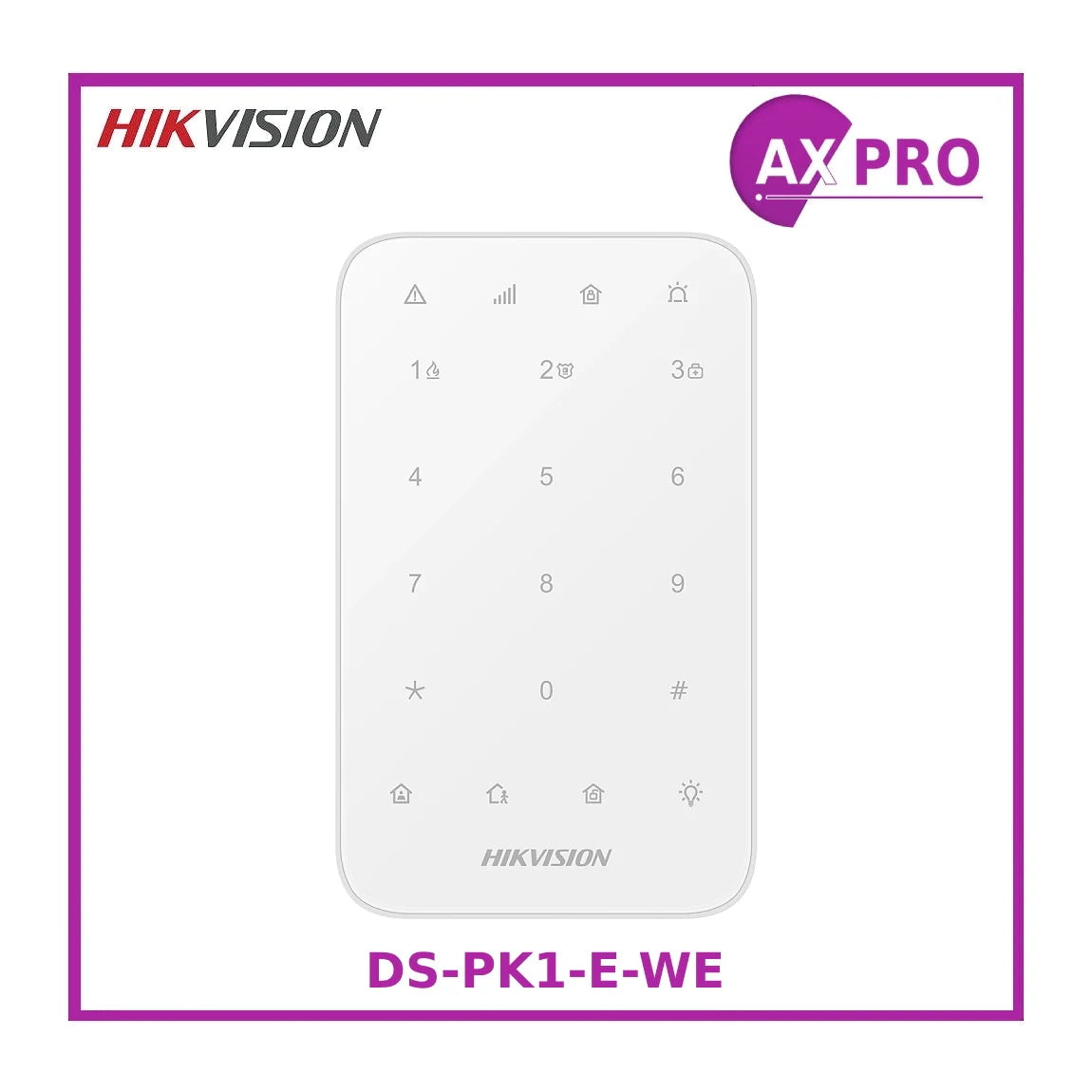 Hikvision AX Pro Wireless Keypad (DS-PK1-E-WE) — Securipro