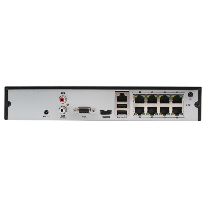 NVR-108MH-C/8P(D) HiLook 8 channel 8MP 4K POE NVR recorder H.265 80Mbps